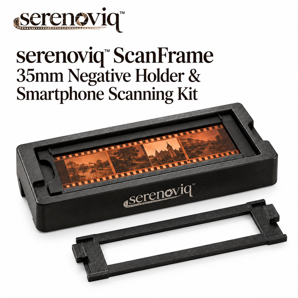 serenoviq™ ScanFrame 35mm Negative Holder & Smartphone Scanning Kit