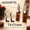 serenoviq™ DryFrame Stainless Steel Film Drying Clips, 4-Pack