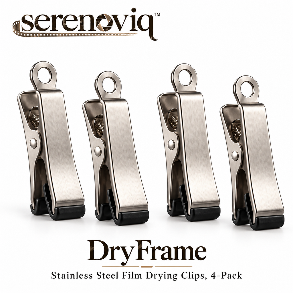 serenoviq™ DryFrame Stainless Steel Film Drying Clips, 4-Pack