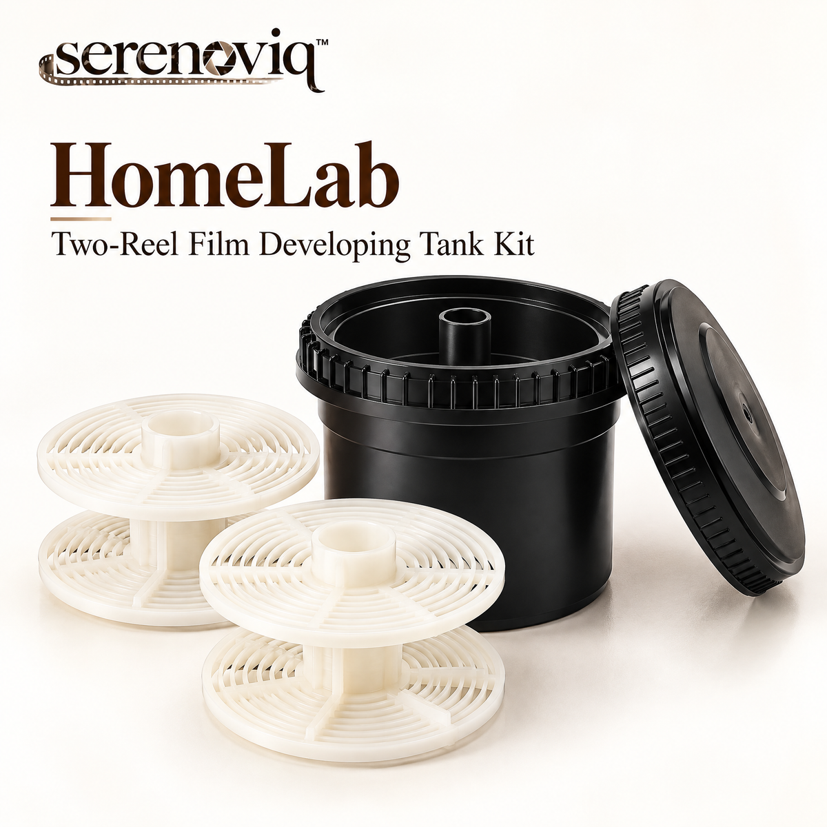 serenoviq™ HomeLab Two-Reel Film Developing Tank Kit