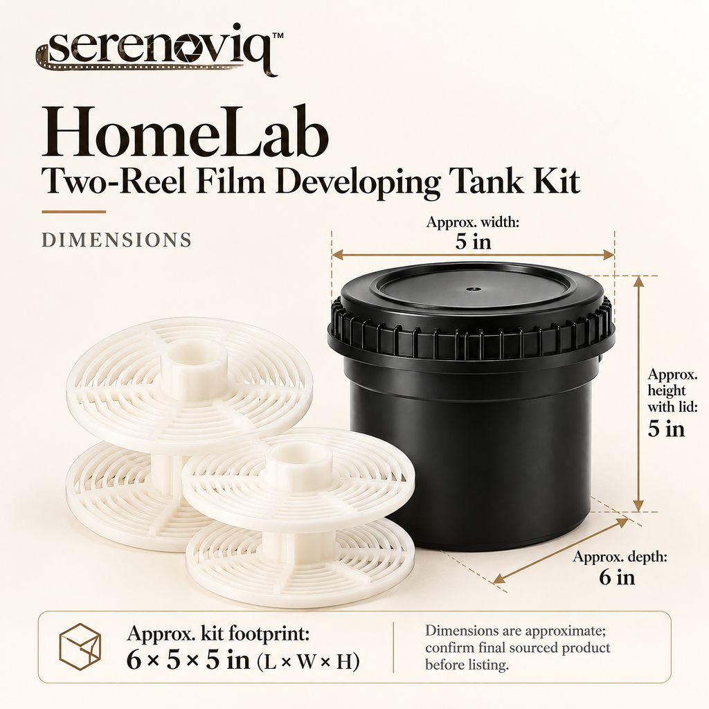 serenoviq™ HomeLab Two-Reel Film Developing Tank Kit