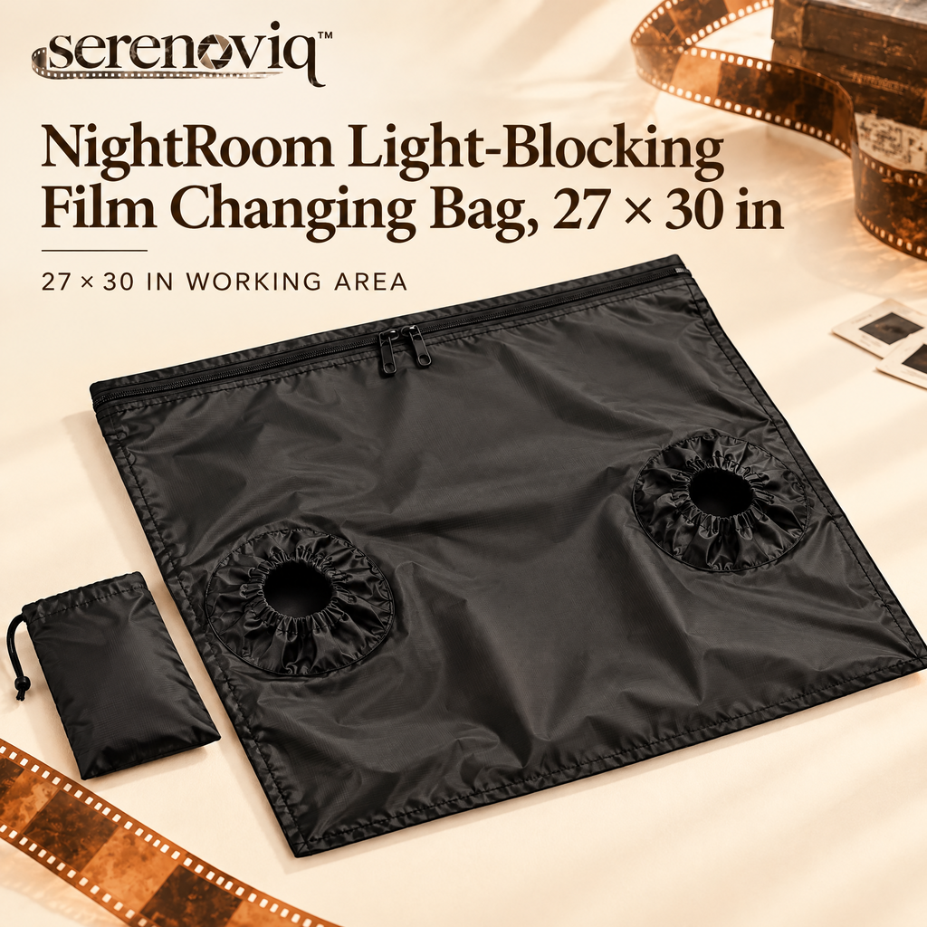serenoviq™ NightRoom Light-Blocking Film Changing Bag, 27 × 30 in