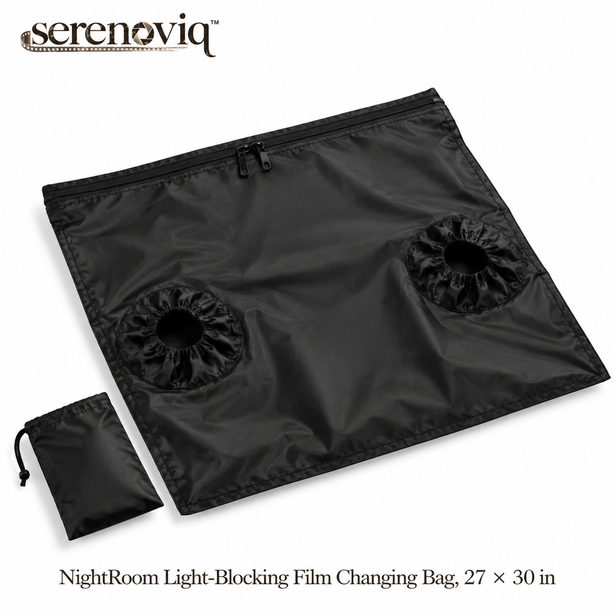 serenoviq™ NightRoom Light-Blocking Film Changing Bag, 27 × 30 in