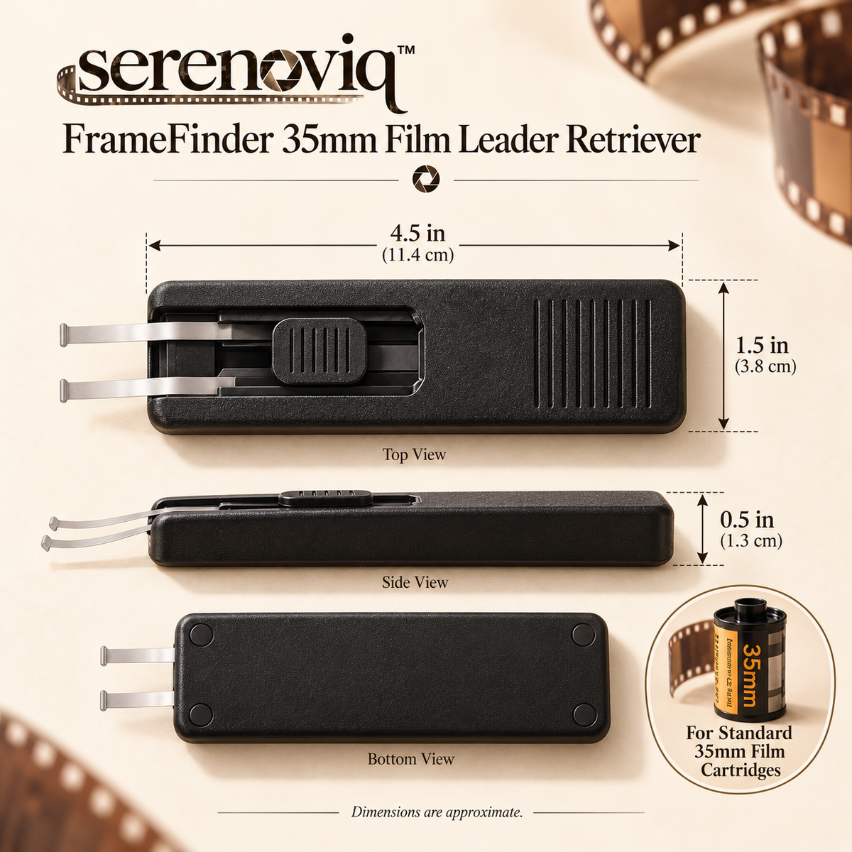 serenoviq™ FrameFinder 35mm Film Leader Retriever