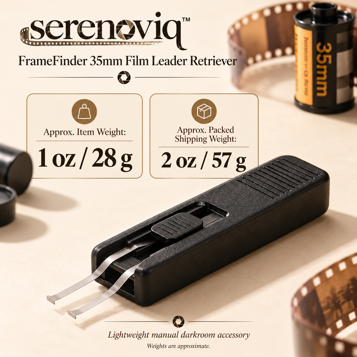serenoviq™ FrameFinder 35mm Film Leader Retriever