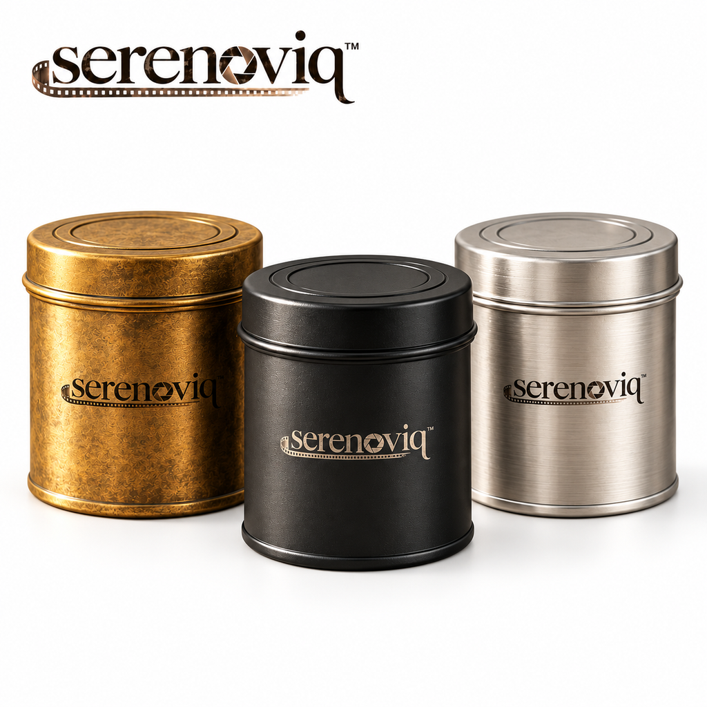 serenoviq™ Heritage Metal Film Canisters, 3-Pack