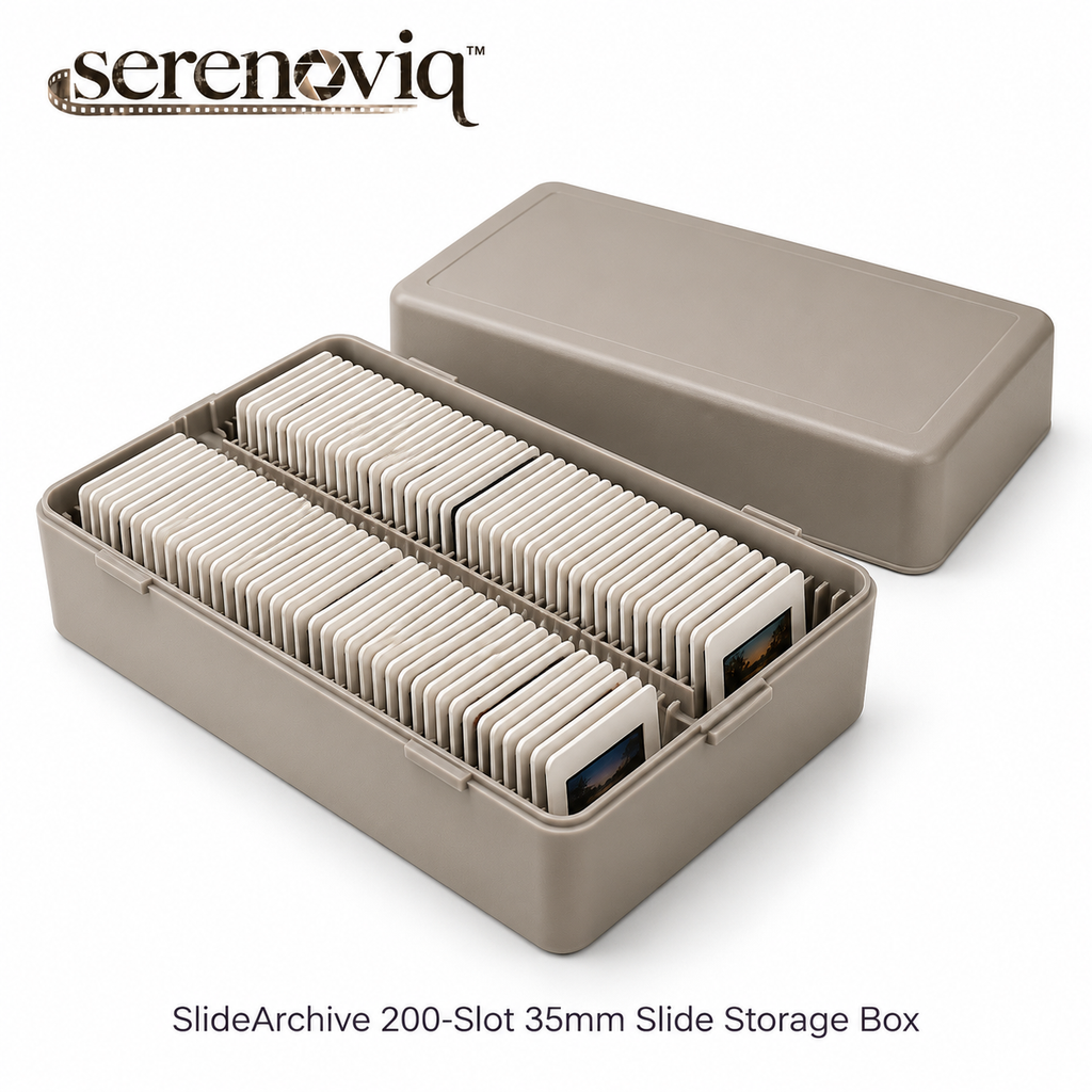 serenoviq™ SlideArchive 200-Slot 35mm Slide Storage Box