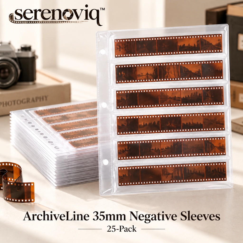 serenoviq™ ArchiveLine 35mm Negative Sleeves, 25-Pack